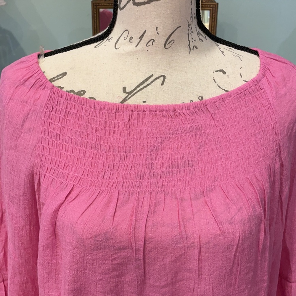 🌺 NWT Zac & Rachel Super Pink Boho Top